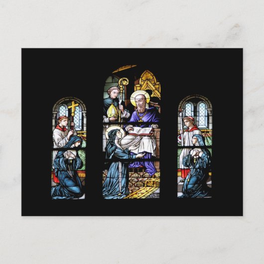 Kirchenfenster Postkarte (Vorderseite)