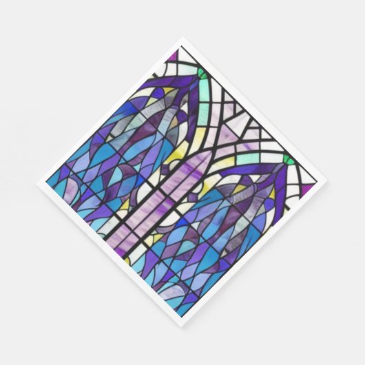 Kirchenfenster Serviette (Ecke)