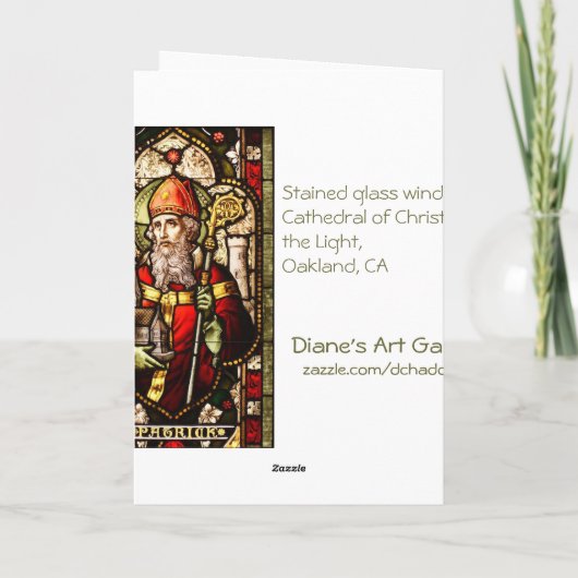 Kirchenfenster von St. Patrick - Karte (Rückseite)