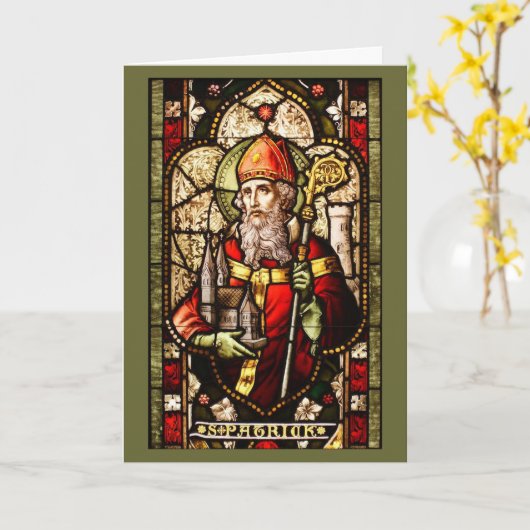 Kirchenfenster von St. Patrick - Karte (Gelbe Blume)