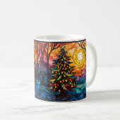 Kirchenfenster-Weihnachtsbaum mit Sonne Kaffeetasse (VorderseiteRechts)