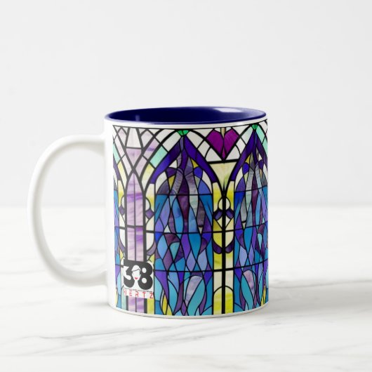 Kirchenfenster Zweifarbige Tasse (Links)