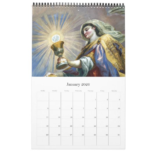 Kirchenfresken Kalender (Jan 2026)