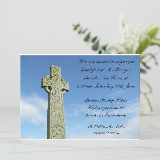 Kirchenfrühstück Einladung (Stehend Vorderseite)