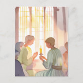 Kirchengebet | Handgefertigt Feiertagspostkarte (Vorderseite)