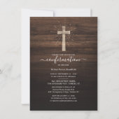 Kirchengemeinde Kreuzrustikales Holz Einladung (Vorderseite)