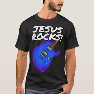 Kirchengitarrist, Jesus Rocks, elektrische Gitarre T-Shirt