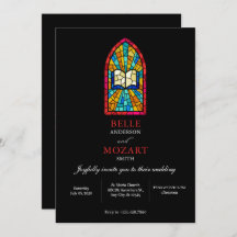 Kirchenglas mit Bibelhochzeit