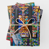 Kirchenglas und -kreuz geschenkpapier set (Beispiel)