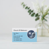 Kirchengläubige Christliche Visitenkarten Visitenkarte (Stehend Vorderseite)
