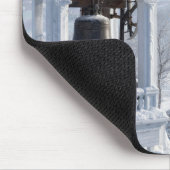 Kirchenglocke eingeschneit mousepad (Ecke)