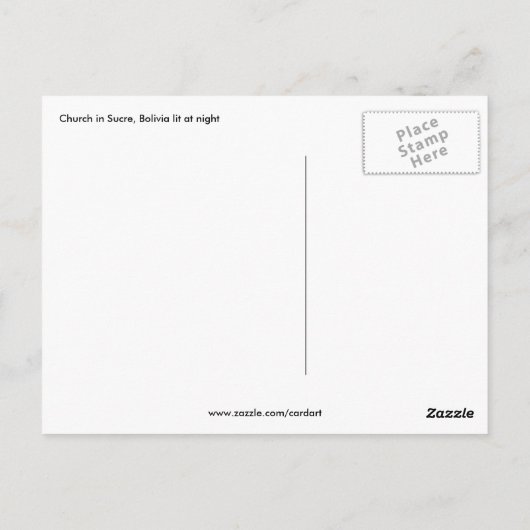 Kirchengrenze Postkarte (Rückseite)