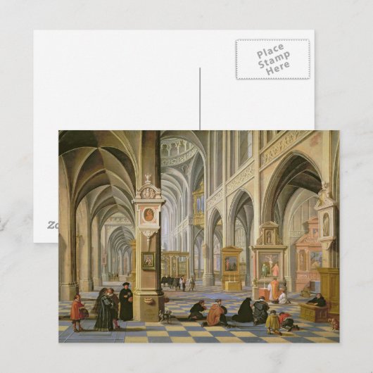 Kircheninnenraum Postkarte (Vorne/Hinten)