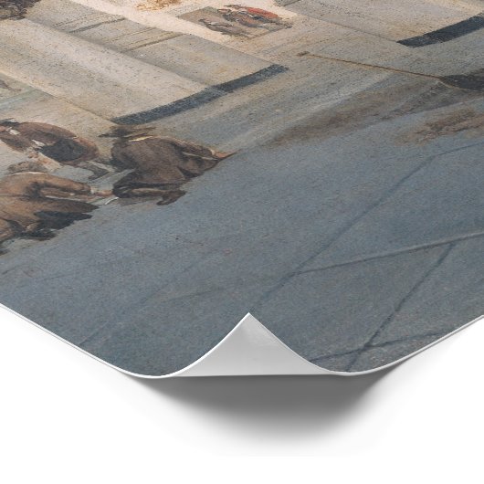 Kircheninneren Poster (Ecke)