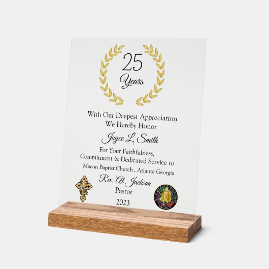 Kirchenjahre Acrylschild (Winkel)