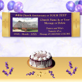Kirchenjubiläum Banner Ihren Text, Foto, Farbe