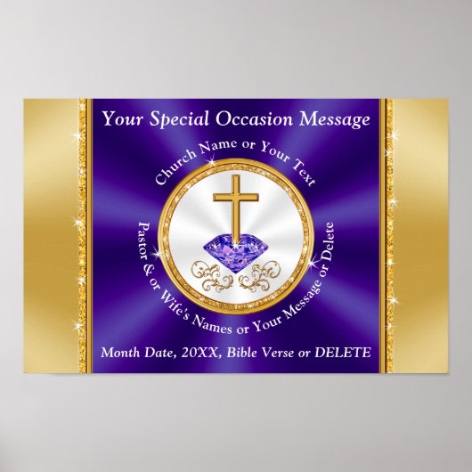 Kirchenjubiläum Poster Church Party Dekorationen (Vorne)