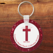 Kirchenjubiläum Souvenir Gastgeschenke Burgund Schlüsselanhänger (Vorderseite)