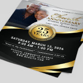 Kirchenjubiläumsflyer in Schwarz und Gold Flyer