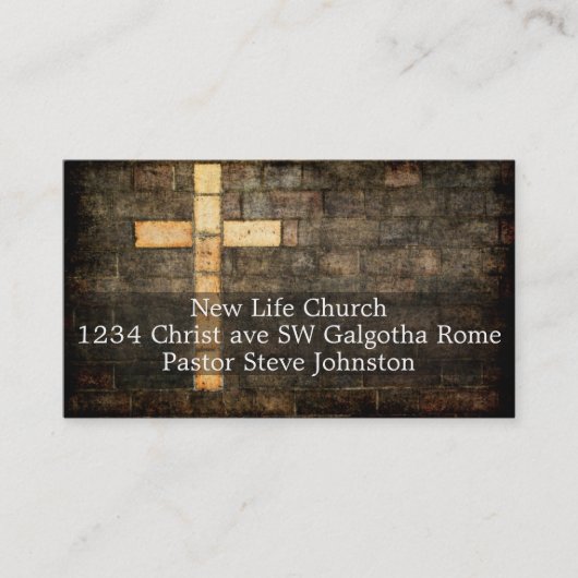 Kirchenkarte Visitenkarte (Vorderseite)