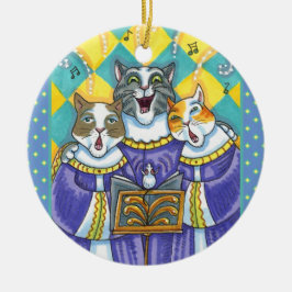 KIRCHENKATZEN UND MÄUSCHENKÖRPER KERAMIK ORNAMENT