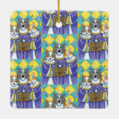 KIRCHENKATZEN UND MÄUSCHENKÖRPER KERAMIKORNAMENT (Rückseite)