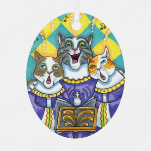 KIRCHENKATZEN UND MÄUSCHENKÖRPER ORNAMENT AUS METALL