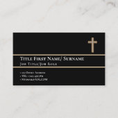 Kirchenklerus des Heiligen Kreuzes Christliche Gla Visitenkarte (Vorderseite)