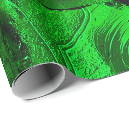 Kirchenkneipe in Grün Geschenkpapier (Rolleneckpunkt)