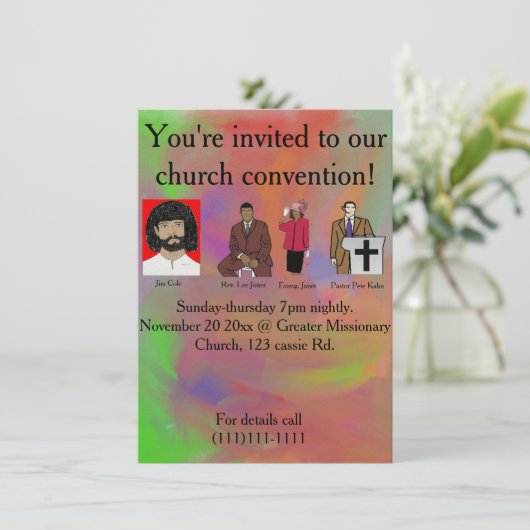 Kirchenkongress Einladung (Stehend Vorderseite)