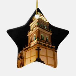 Kirchenkreuz Keramik Ornament
