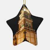 Kirchenkreuz Keramik Ornament (Links)
