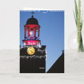 Kirchenleuchten Weihnachtskarte Feiertagskarte (Rückseite)