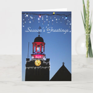 Kirchenleuchten Weihnachtskarte Feiertagskarte
