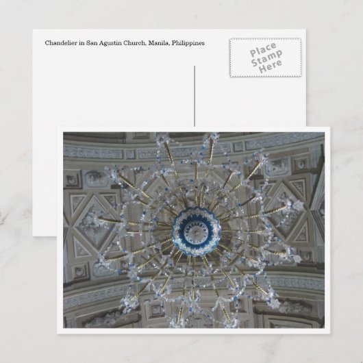 Kirchenleuchter Postkarte (Vorne/Hinten)