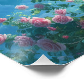 Kirchenmauerwerk mit Heiligem Geist Poster (Ecke)