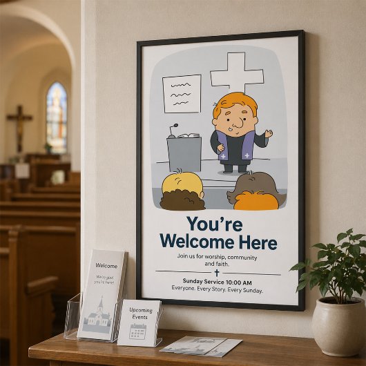 Kirchenminister predigt poster