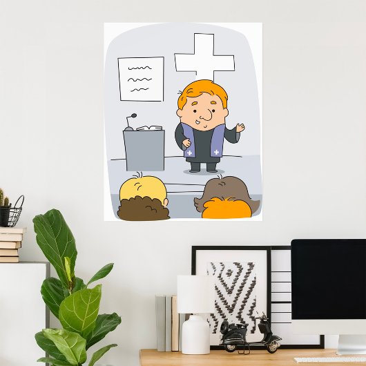 Kirchenminister predigt poster