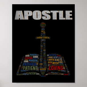 Kirchenminister Wortwolke Apostel Pastor Schätzung Poster