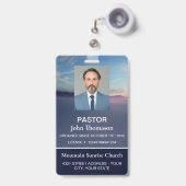 Kirchenmitgliedschaft Geistlicher Ausweis Blaue Ki (Vorderseite mit Ausziehbar)