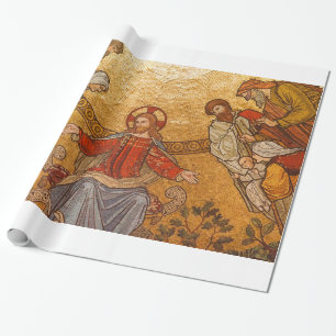 Kirchenmosaik - Jesus Christus Geschenkpapier