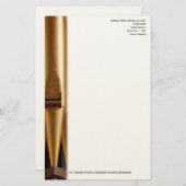 Kirchenmusikerbriefkopf mit Rohr Briefpapier (Vorne/Hinten)