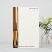 Kirchenmusikerbriefkopf mit Rohr Briefpapier (Stehend Vorderseite)