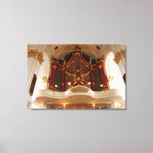 Kirchenorgelpfeifen Leinwanddruck