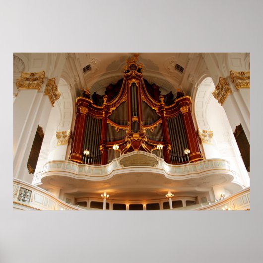 Kirchenorgelpfeifen Poster (Vorne)