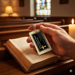 Kirchenpastor Gold und Schwarz Großhandel Schlüsselanhänger