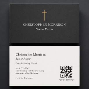 Kirchenpastor QR-Code Visitenkarte