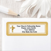 Kirchenpfarrer glatt Gold und schwarzes Geschäft (Insitu)