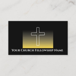 Kirchenpfarrer in der Schwarzen Kontur Visitenkarte