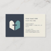 Kirchenpfarrer Minimal Moderne religiöse KreuzMari Visitenkarte (Vorderseite)